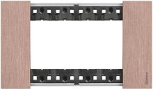 Рамка горизонтальная Legrand BTicino Living Now 1-м. 4 мод. металл медь картинка